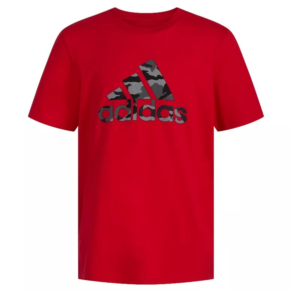 NWT- Adidas Vivid Red Boys' Tee